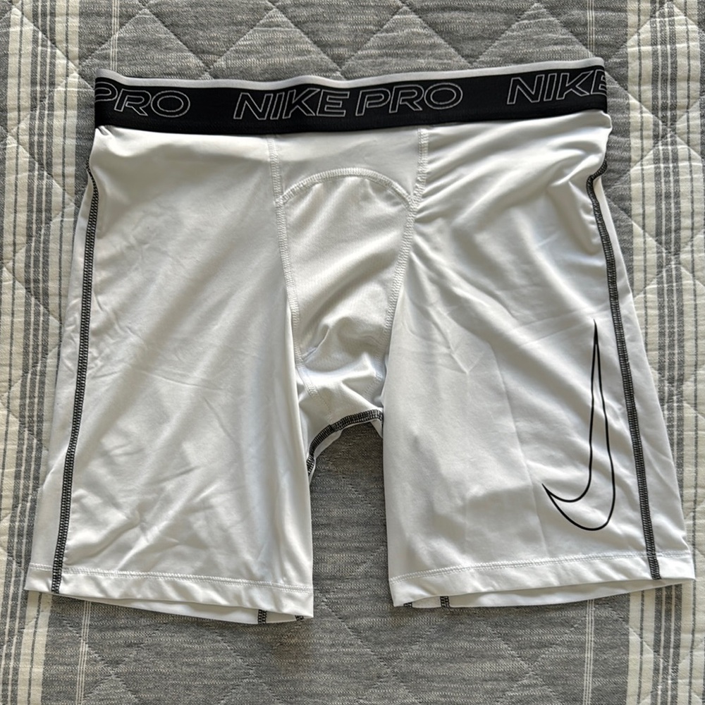 Nike Pro White Compression Shorts